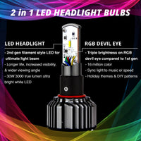 Xk Glow Rgb H4 Led Bulb Kit - Street Collection