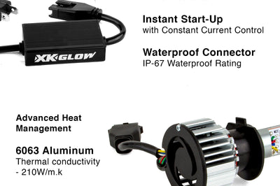 Xk Glow Rgb H4 Led Bulb Kit - Street Collection