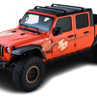 Rhino-Rack 07-22 Jeep Wrangler JK/JL 4 Door Hard Top Vortex SG 2 Bar Roof Rack - Black - Roofs & Accessories