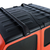 Rhino-Rack 07-22 Jeep Wrangler JK/JL 4 Door Hard Top Vortex SG 2 Bar Roof Rack - Black - Roofs & Accessories