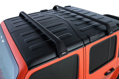 Rhino-Rack 07-22 Jeep Wrangler JK/JL 4 Door Hard Top Vortex SG 2 Bar Roof Rack - Black - Roofs & Accessories