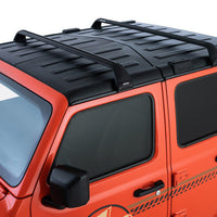 Rhino-Rack 07-22 Jeep Wrangler JK/JL 4 Door Hard Top Vortex SG 2 Bar Roof Rack - Black - Roofs & Accessories