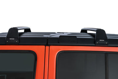 Rhino-Rack 07-22 Jeep Wrangler JK/JL 4 Door Hard Top Vortex SG 2 Bar Roof Rack - Black - Roofs & Accessories
