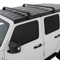 Rhino-Rack 07-22 Jeep Wrangler JK/JL 4 Door Hard Top Vortex SG 2 Bar Roof Rack - Black - Roofs & Accessories