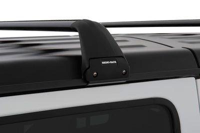 Rhino-Rack 07-22 Jeep Wrangler JK/JL 4 Door Hard Top Vortex SG 2 Bar Roof Rack - Black - Roofs & Accessories