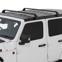 Rhino-Rack 07-22 Jeep Wrangler JK/JL 4 Door Hard Top Vortex SG 2 Bar Roof Rack - Black - Roofs & Accessories