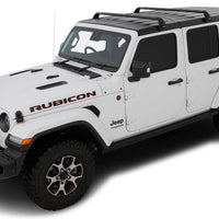 Rhino-Rack 07-22 Jeep Wrangler JK/JL 4 Door Hard Top Vortex SG 2 Bar Roof Rack - Black - Roofs & Accessories