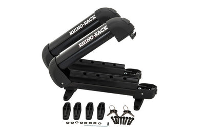 Rhino-Rack Universal Ski Carrier - Fits 2 Pairs of Skis - Black - Roofs & Roof Accessories