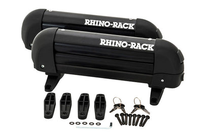 Rhino-Rack Universal Ski Carrier - Fits 2 Pairs of Skis - Black - Roofs & Roof Accessories