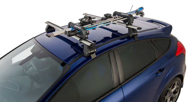 Rhino-Rack Universal Ski Carrier - Fits 2 Pairs of Skis - Black - Roofs & Roof Accessories