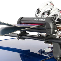 Rhino-Rack Universal Ski/Snowboard Carrier - Fits 3 Pairs of Skis or 2 Snowboards - Black - Roofs & Roof Accessories