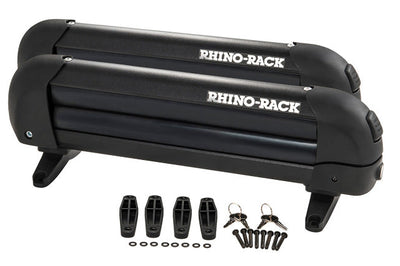 Rhino-Rack Universal Ski/Snowboard Carrier - Fits 3 Pairs of Skis or 2 Snowboards - Black - Roofs & Roof Accessories