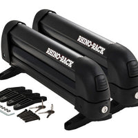 Rhino-Rack Universal Ski/Snowboard Carrier - Fits 3 Pairs of Skis or 2 Snowboards - Black - Roofs & Roof Accessories