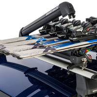 Rhino-Rack Universal Ski/Snowboard Carrier - Fits 4 Pairs of Skis or 2 Snowboards - Black - Roofs & Roof Accessories
