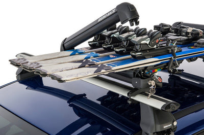 Rhino-Rack Universal Ski/Snowboard Carrier - Fits 4 Pairs of Skis or 2 Snowboards - Black - Roofs & Roof Accessories