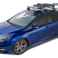Rhino-Rack Universal Ski/Snowboard Carrier - Fits 4 Pairs of Skis or 2 Snowboards - Black - Roofs & Roof Accessories