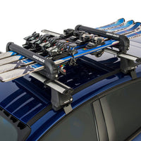 Rhino-Rack Universal Ski/Snowboard Carrier - Fits 4 Pairs of Skis or 2 Snowboards - Black - Roofs & Roof Accessories