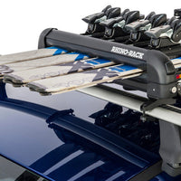 Rhino-Rack Universal Ski/Snowboard Carrier - Fits 4 Pairs of Skis or 2 Snowboards - Black - Roofs & Roof Accessories