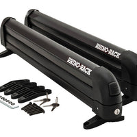 Rhino-Rack Universal Ski/Snowboard Carrier - Fits 4 Pairs of Skis or 2 Snowboards - Black - Roofs & Roof Accessories