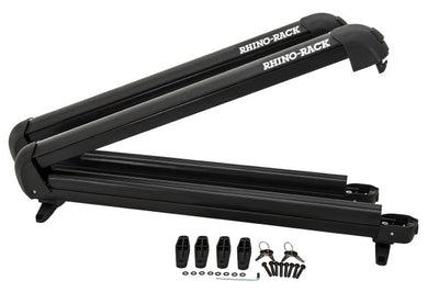 Rhino-Rack Universal Ski/Snowboard Carrier - Fits 6 Pairs of Skis or 4 Snowboards - Black - Roofs & Roof Accessories