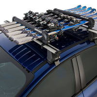 Rhino-Rack Universal Ski/Snowboard Carrier - Fits 6 Pairs of Skis or 4 Snowboards - Black - Roofs & Roof Accessories