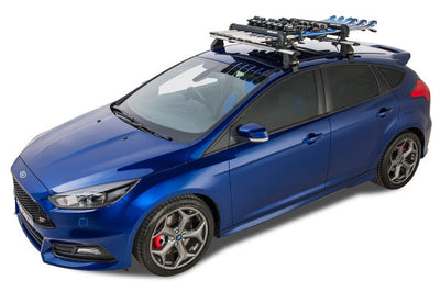 Rhino-Rack Universal Ski/Snowboard Carrier - Fits 6 Pairs of Skis or 4 Snowboards - Black - Roofs & Roof Accessories