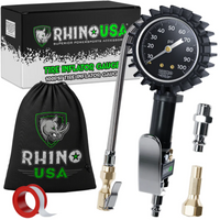 Rhino USA 100 Psi Analog Tire Inflator Gauge - Gauges & Pods