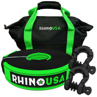 Rhino USA 20Ft Tow Strap/Shackles Combo - Suspension