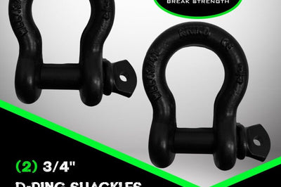 Rhino USA 20Ft Tow Strap/Shackles Combo - Suspension