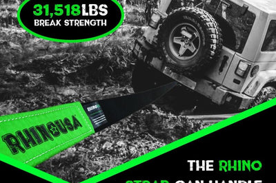 Rhino USA 20Ft Tow Strap/Shackles Combo - Suspension
