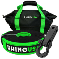 Rhino USA 30Ft Tow Strap/Hitch Combo - Winches & Hitches