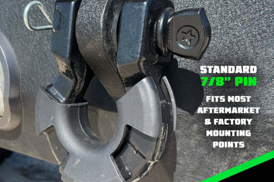 Rhino USA 8T Super Shackle 2-Pack (Red) - Suspension