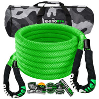 Rhino USA Kinetic Energy Recovery Rope (7/8In X 20Ft) Green - Truck Bed Accessories