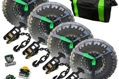 Rhino USA Lasso Straps; Basket Straps - Black - Winches & Hitches