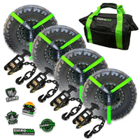 Rhino USA Lasso Straps; Basket Straps - Green - Winches & Hitches