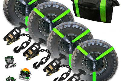 Rhino USA Lasso Straps; Basket Straps - Green - Winches & Hitches