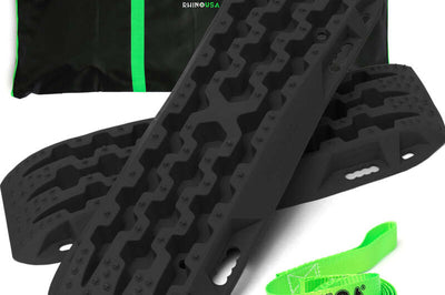 Rhino USA Recovery Traction Boards - Black (Pair) - Winches & Hitches
