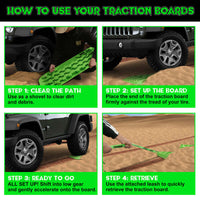 Rhino USA Recovery Traction Boards - Blue (Pair) - Winches & Hitches