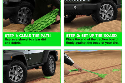 Rhino USA Recovery Traction Boards - Blue (Pair) - Winches & Hitches