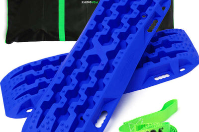 Rhino USA Recovery Traction Boards - Blue (Pair) - Winches & Hitches