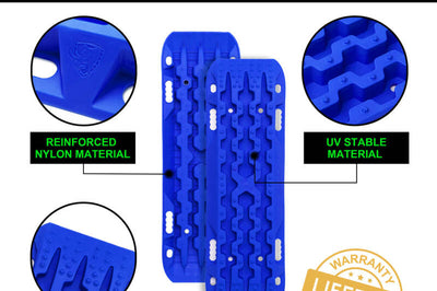 Rhino USA Recovery Traction Boards - Blue (Pair) - Winches & Hitches