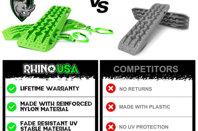 Rhino USA Recovery Traction Boards - Blue (Pair) - Winches & Hitches