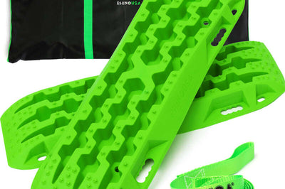 Rhino USA Recovery Traction Boards - Green (Pair) - Winches & Hitches