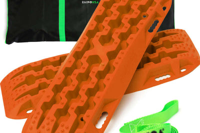 Rhino USA Recovery Traction Boards - Orange (Pair) - Winches & Hitches