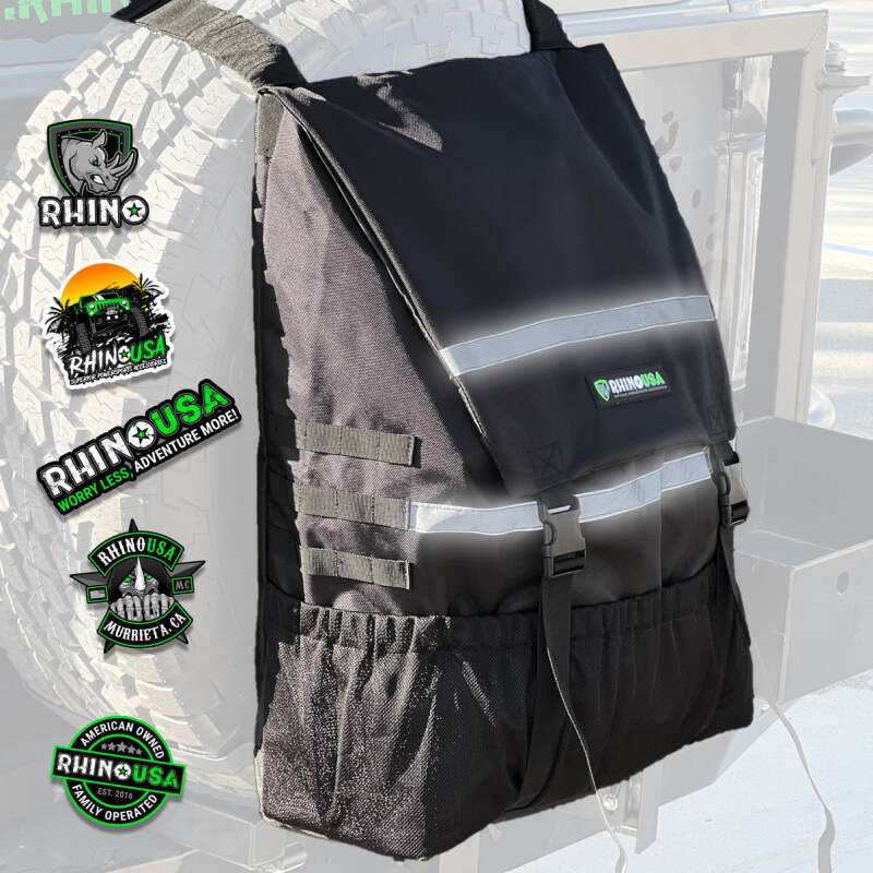 Rhino USA Spare Tire Trash Bag - Black - Exterior Styling