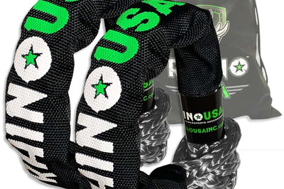 Rhino USA Synthetic Soft Shackle (2Pk 3/8InX22In) (Gray) - Suspension