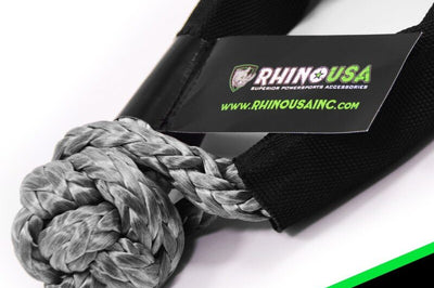 Rhino USA Synthetic Soft Shackle (2Pk 3/8InX22In) (Gray) - Suspension