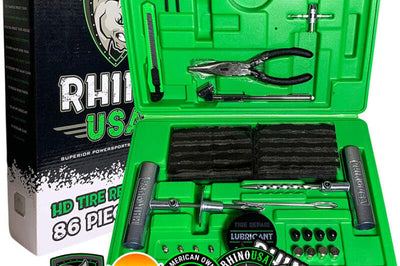 Rhino USA Tire Repair Plug Kit 86 Pieces - Wheel and Accessories