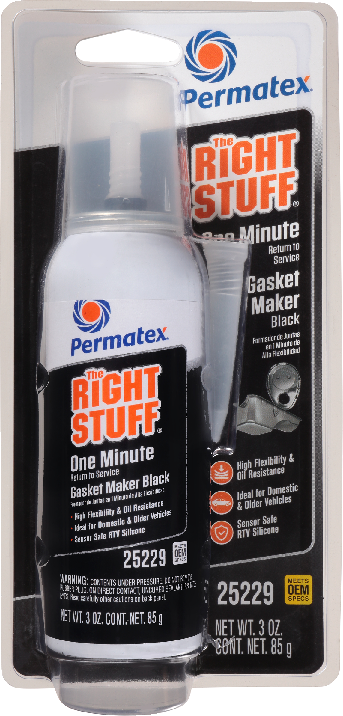 Permatex Right Stuff Black One Minute Gasket 3 Oz - Watercraft Collection