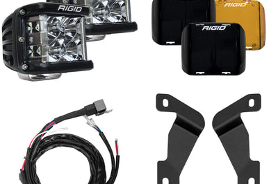 Rigid Industries 16-20 Toyota Tacoma A-Pillar Light Mount Kit (Incl. D-SS Flood/Black/Yellow Covers) - Lights